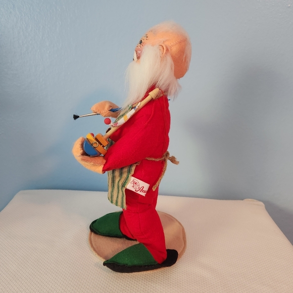 1996 Annalee Santa Claus Doll Painting Sailboat Boat Vintage 90s Christmas - Picture 7 of 8